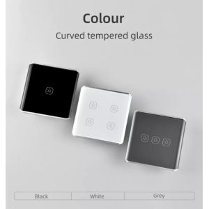 Glomarket 1 Gang Tuya Wifi Switch Curved Surface Manual Smart Wifi Touch Wall