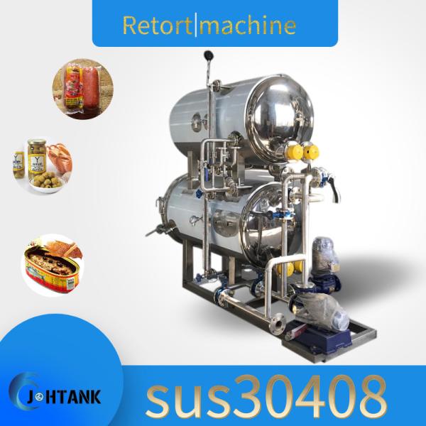 Water Immersion Autoclave Retort Sterilizer For Vacuum Flexible Package Food