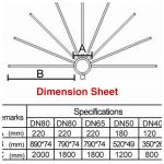 3" Hemisphere Crystal DN80 Dancing Fountain Nozzles