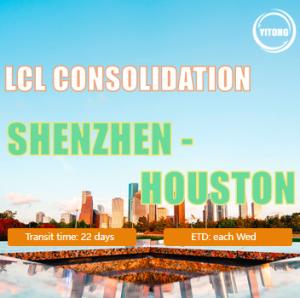 China 20-25 Days LCL International Shipping From Shenzhen To Houston Competitive Rate factory