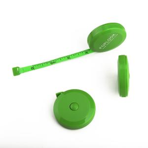 China Bright Green Flexible Tape Measure Cute Mini 60 Inches For Body Measuring factory