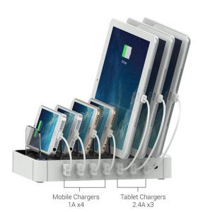 China Fast Charging multi port USB phone charger 7 Ports Station Dock Stand Holder For iPhone X 8 7 6 6S 5 Samsung xiaomi redm factory