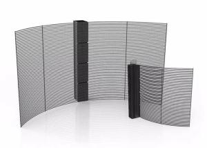 China P3.91 P7.81 P15.6 Full color curved transparent LED display screen SMD1921 500*1000mm aluminum factory