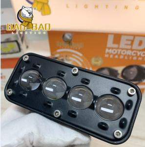 China 6 Beads Fog Light Aluminum White Yellow Flash Dual Color Motorcycle Spare Part factory