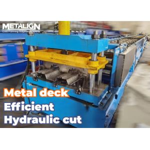 15m/Min High Speed Floor Deck Roll Forming Machine With Custom Embossing And