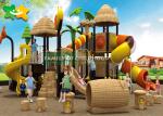 Kindergarten Plastic Playground Slide Safety Ensured Attractive Large Size