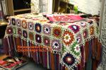 80*60 cm Bohemia Handmade crochet hook Daisy striped blanket, flower crochet