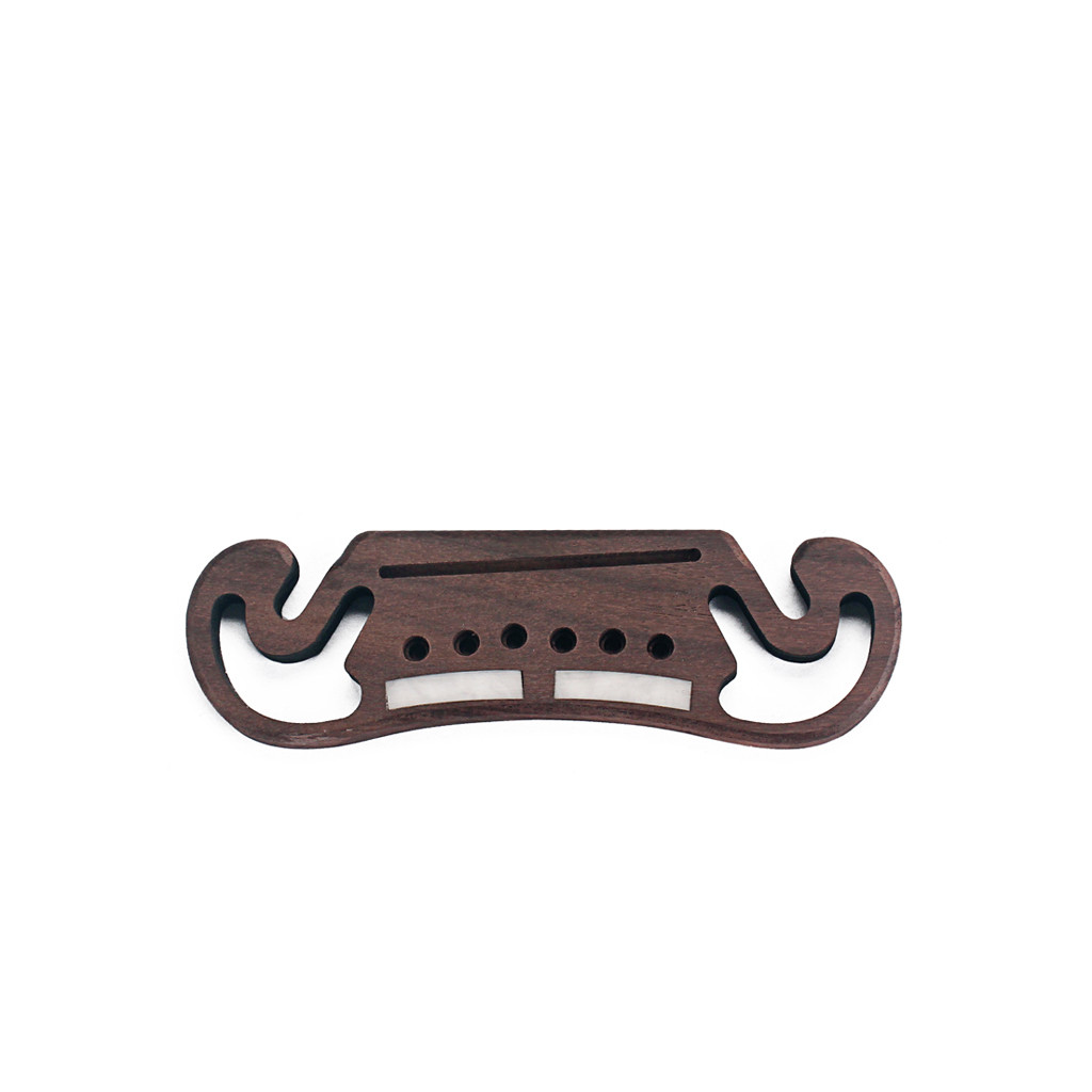 10.8MM String Spacing Acoustic Guitar Bridge Blank Rosewood Plate Easy To Install
