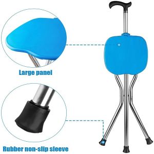 Popular Design Begrit Stick Multifunction Telescopic Folding Walking Aid Cane