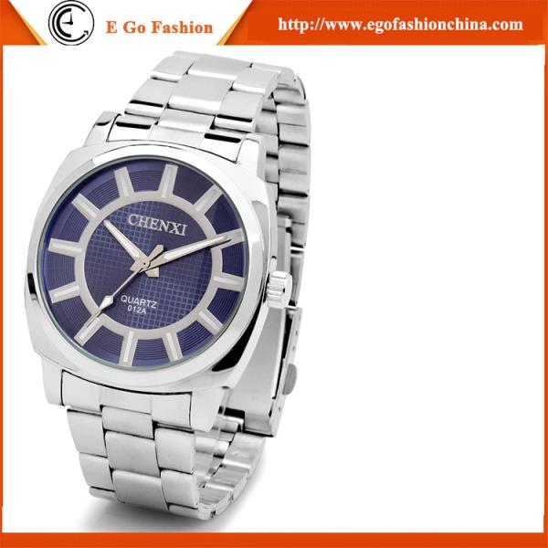 012A Stainless Steel Watches Unisex Watch Quality Steel Analog Watch Roman