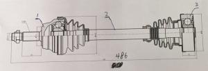 China YFKH0002 Transmission Parts Driveshaft factory
