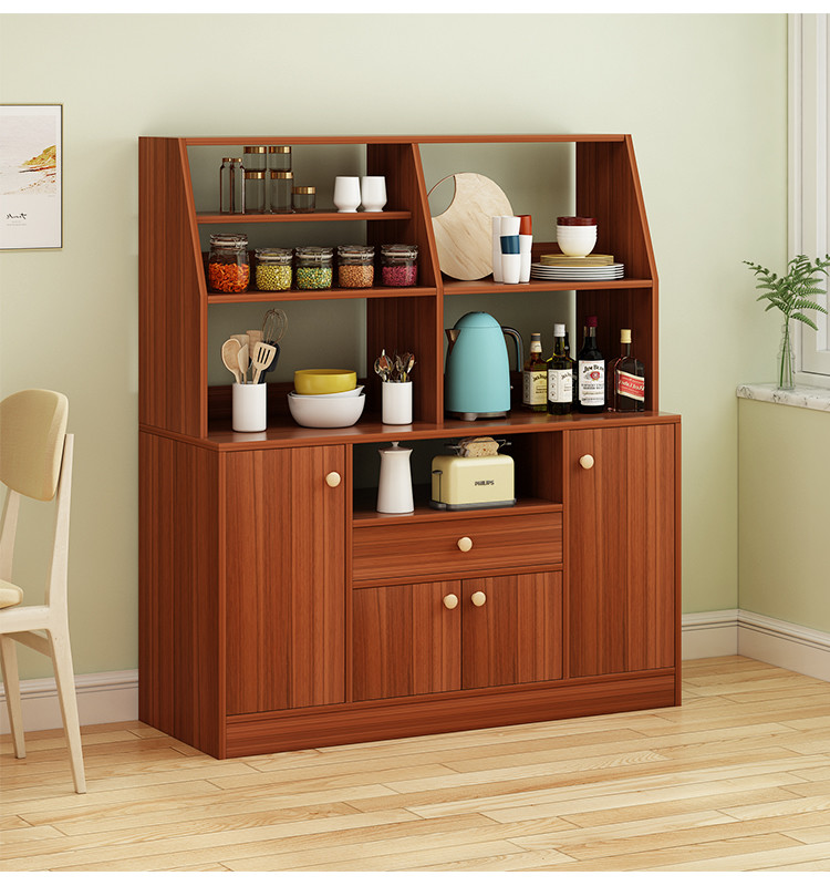 Detachable Solid 1.2m Height Wooden Storage Shelves For Kitchen