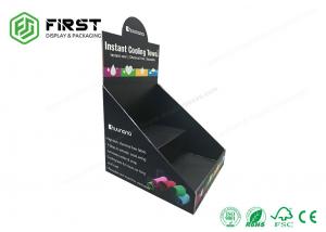 China Customized Matte Black Recyclable Promotion POP Cardboard Paper Counter Display Stand on sale