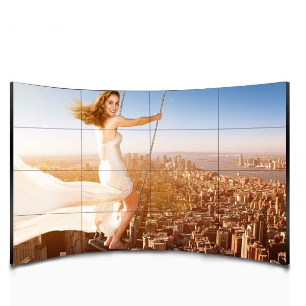 China 55 Inch 1080P FHD Curved LCD Video Wall Multi Touch With Wall Processor factory