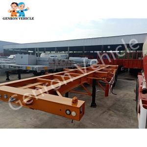China Mechanical Suspension Steel 40ft Skeletal Semi Trailer factory