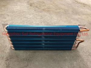 China Small Square Fin Type Evaporator Dehumidifier Coil Copper Tube For Freezer factory