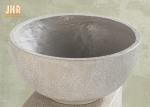 Fiberclay Garden Pots Clay Flower Pots With Pedestal Outdoor Planters Large