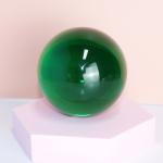 Decorative clear glass bubble ball purple color lear crystal arcylic ball toy