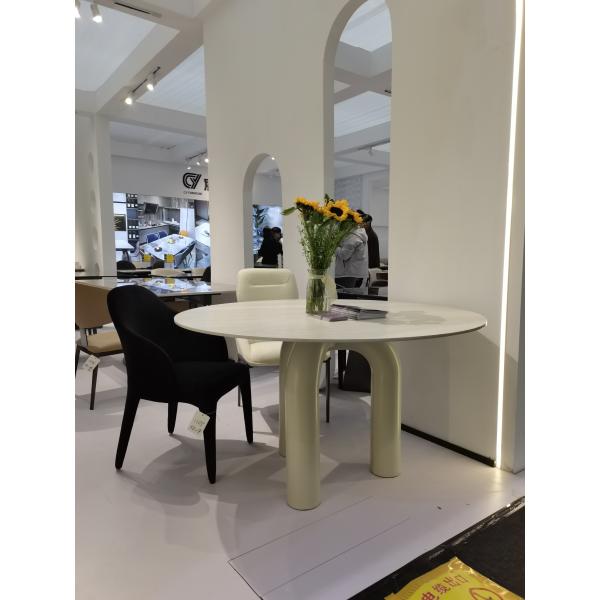 Modern Style Stone Dinning Restaurant Tables and 4/6/8/10 Chairs Set for Dining Room Italy Round Dining Table With Chairs