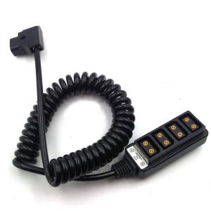 China Black D Tap Power Cable Spring Type 1 To 4 For ARRI Camera factory