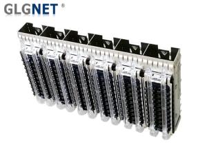 China Light Pipe Heat Sink SFP Cage Connector Six Ports In Ganged Structure factory