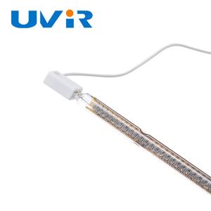 China gold coating Ruby Slim Infrared Halogen Lamp 1200W 230V Quartz tube factory