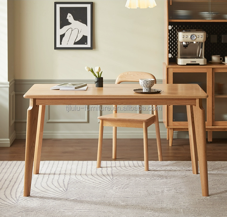 Nordic Style Wood Dining Table and Dinning Chair Set for Modern Home Furniture