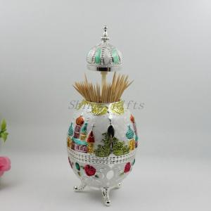 China Shinny Gifts Classical Fashion Gothic Beads Vintage Carved Toothpick Box factory