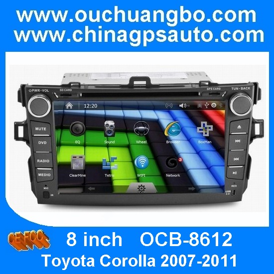 Toyota Corolla autoradio 2007-2011 with touch screen gps navigation wifi audio player OCB-8612