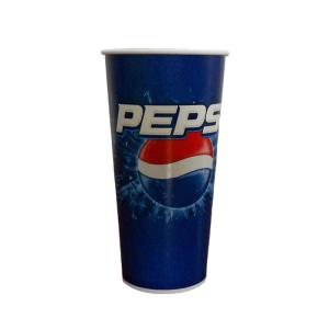 China Compostable 22 Oz Paper Cups Water Based Lined Disposable Cold Drink Paper Cup factory