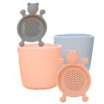Summer Portable Silicone Beach Toys Bucket Set