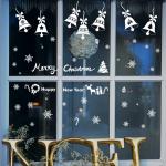 Bell Snowflake Christmas Wall Stickers Removable PMS/CMYK Colour Eco - Friendly