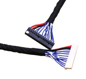 China DF 14 Micro Coaxial Cable 0.5mm 38 To 46AWG Small 370mm factory