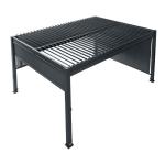 Outdoor Aluminum Bioclimatic Canopy AJUNION Waterproof Louver Garden Pergolas