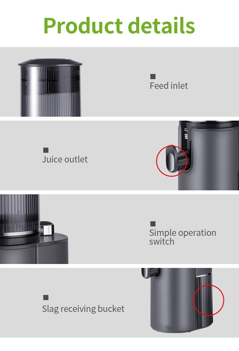 Commercial Cold Press Vertical Big Mouth Juicers Extractors Machine Juice Extractor Slow Juicer
