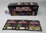 Custom Slide Blister Card Packing VIP Gold 69K Rhino Powder Capsule Packaging