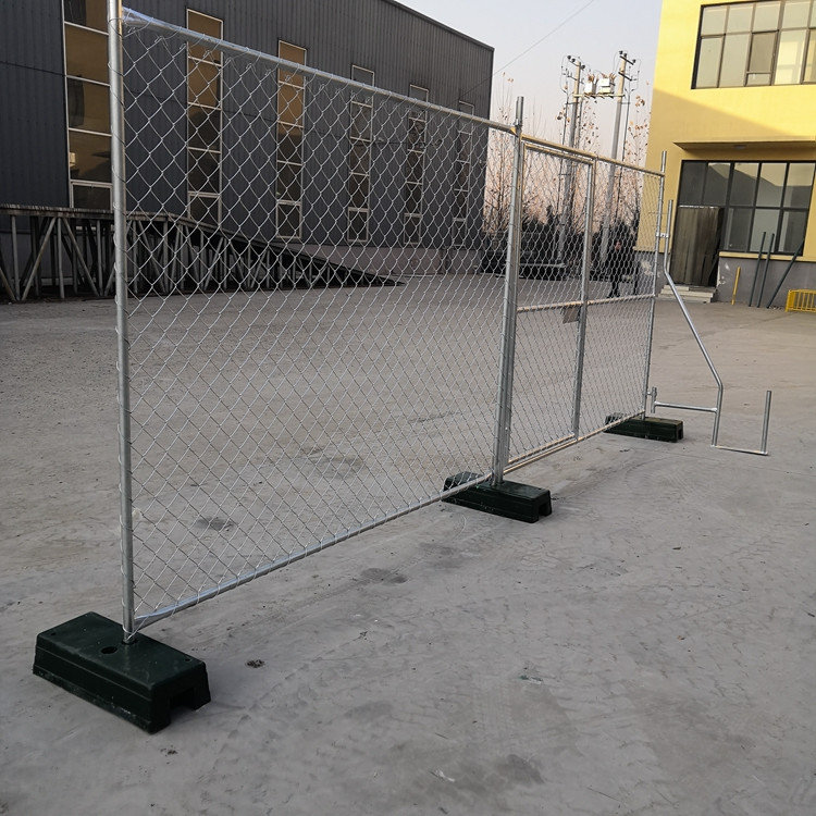 PVC Coated 100x100mm Portable Chain Link Fence 12ft Temporary Site Fence