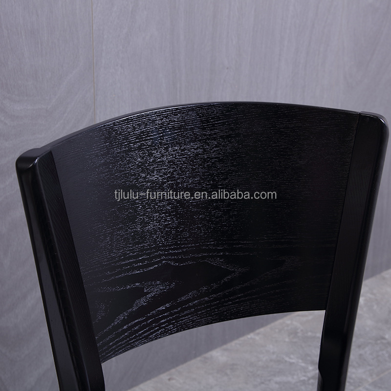 Modern Luxury Household/Hotel Dining Chair with Stackable Design and Solid Wood Material