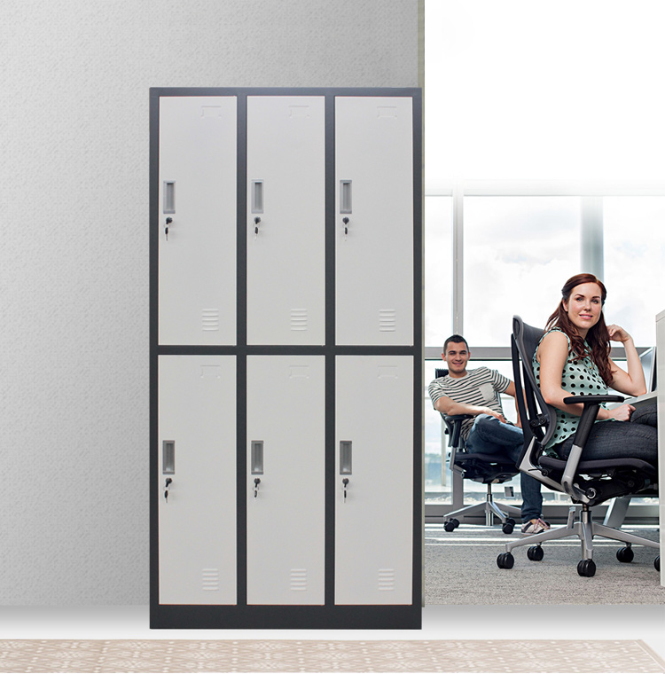 6 Doors Knocked Down Office Furniture Cabinets With Doors SGS