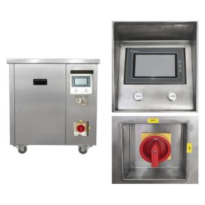 China PLC Control Ultrasonic Cleaning Machine Dual Frequency Built In Generator on sale