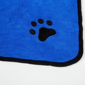China 75cm Large Microfibre Dog Towel , Absorbent Fast Drying Bath Towels factory