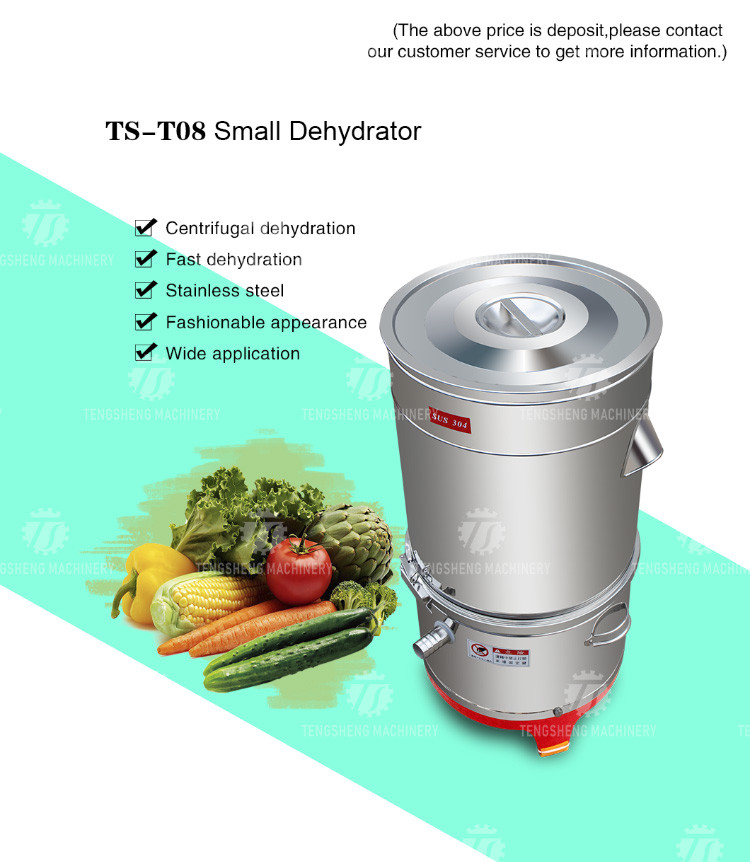 Bean Residue Fruit Vegetable Deoiling Machine Stainless Steel Industrial Dehydrator