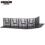 Event Pedestrian Temporary Crowd Control Barriers Steel Portable Folding Safety