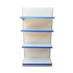 Display Gondola Supermarket Shelf High Quality Fashion White Metallic Steel