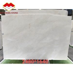 Modern Royal White Onyx Honed Marble Sheet Cut-to-Size Graphic Design Solution
