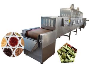 China Speed Adjustable Spice Dryer Machine Microwave Flavouring Sterilization Machine factory