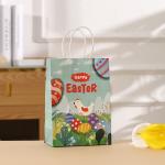 Kraft Paper Easter Bunny Gift Bag for Holiday Party Hand Candy Luxury Packaging