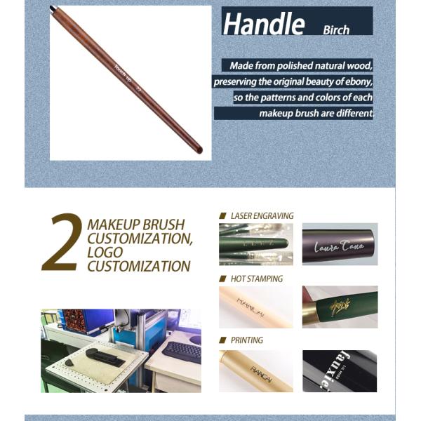 TOUCH UP 22 Multifunction Mini Lip Brush Single Eye Shadow And Concealer Brushes Synthetic Hair With Logo