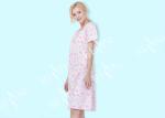 65% Polyester 35% Cotton Ladies Night Dresses Sleepwear Gathers Lace Yoke Button