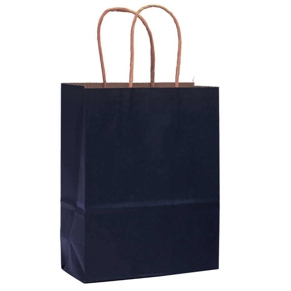 CMYK 4 Color Offset Printing Kraft Paper Bags With Handle For Business Gravure Printing